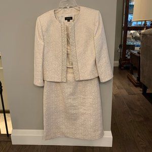 Arthur S. Levine Metallic Jacquard Jacket & Dress